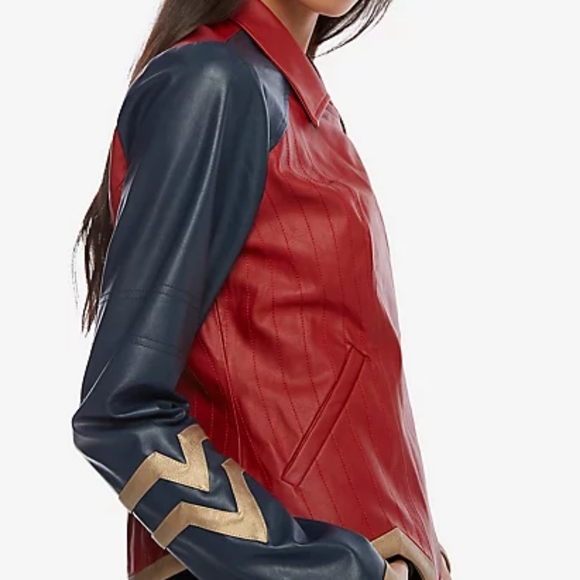Her Universe Wonder Woman Faux Leather Jacket - Picture 2 of 6